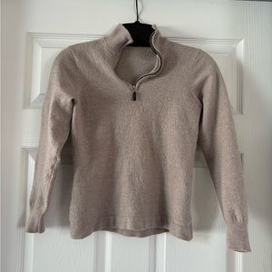 Gap Tan Quarter-Zip Sweater - Size XXS